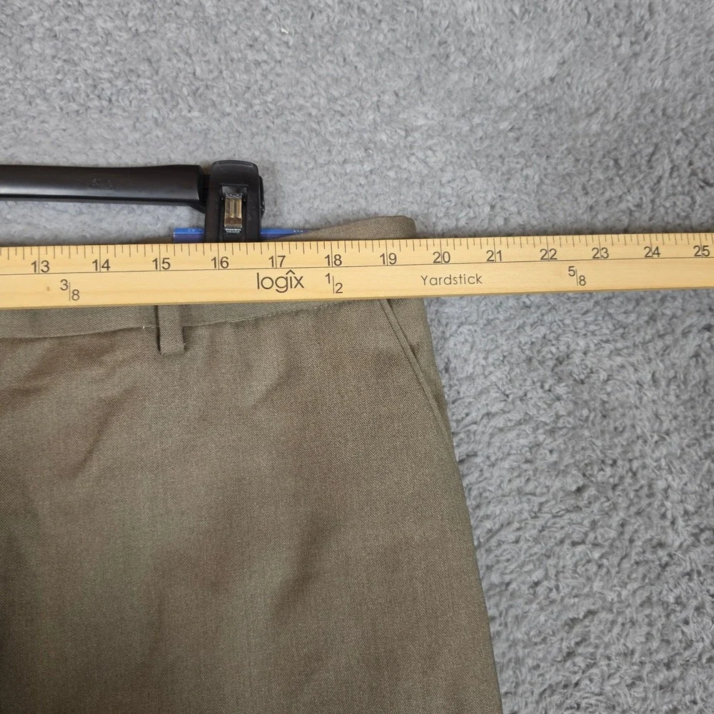 Croft Barrow Dress Pants Mens 40x32 Brown New Classic Fit True Comfort NEW